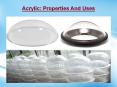 Acrylic: Properties and Uses PowerPoint PPT Presentation