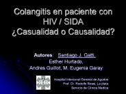 Colangitis en paciente con HIV / SIDA 