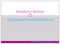 Raspberry Ketone - Antioxidant Supplements Store PowerPoint PPT Presentation