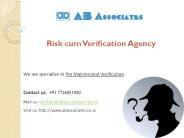 Benefits of Pre Matrimonial Verification