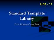 Standard Template Library
