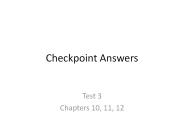 Checkpoint Answers