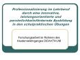 Professionalisierung im Lehrberuf durch eine innovative, leistungsorientierte und pers PowerPoint PPT Presentation