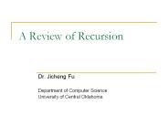 A Review of Recursion