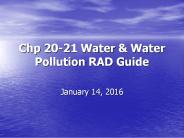 Chp 20-21 Water