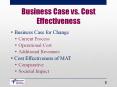 Business Case vs. Cost Effectiveness PowerPoint PPT Presentation