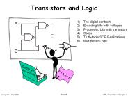 Transistors and Logic