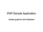PHP Sample Application