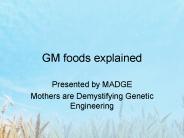 GM foods explained