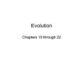 Evolution PowerPoint PPT Presentation