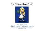 The Essentials of Alice