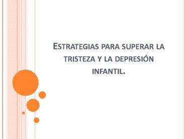 Estrategias para superar la tristeza y la depresi