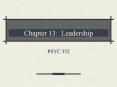 Chapter 13: Leadership PowerPoint PPT Presentation