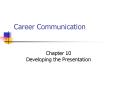 Career Communication PowerPoint PPT Presentation