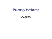 Poleas y tambores