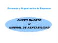 PUNTO MUERTO O UMBRAL DE RENTABILIDAD PowerPoint PPT Presentation