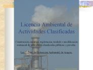 Licencia Ambiental de Actividades Clasificadas