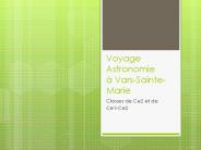 Voyage Astronomie 