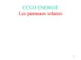 CCGD ENERGIE Les panneaux solaires PowerPoint PPT Presentation
