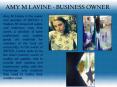 AMY M LAVINE - BUSINESS OWNER PowerPoint PPT Presentation