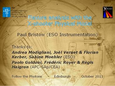Flexure analysis with the X-shooter Physical Model