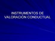 INSTRUMENTOS DE VALORACI