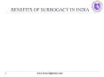 Benefits of Surrogacy in India PowerPoint PPT Presentation