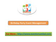 Private Event Management