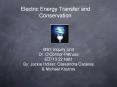 Electric Energy Transfer and Conservation PowerPoint PPT Presentation