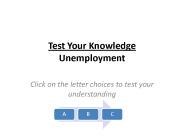 Test Your Knowledge Unemployment