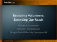 Recruiting Volunteers: Extending Our Reach PowerPoint PPT Presentation