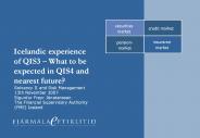 Icelandic experience of QIS3 