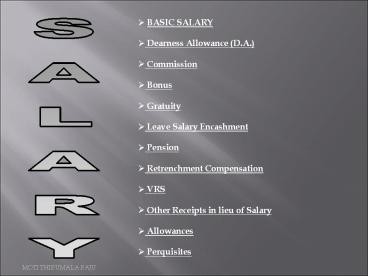 SALARY