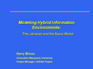 Modeling Hybrid Information Environments: