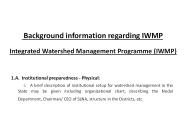 Background information regarding IWMP  Integrated Watershed Management Programme (IWMP)