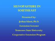 SILVOPASTURE IN SOUTHEAST