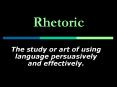 Rhetoric PowerPoint PPT Presentation