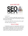 Local SEO 101