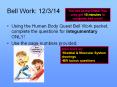 Bell Work: 12/3/14 PowerPoint PPT Presentation