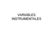 VARIABLES INSTRUMENTALES