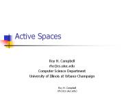 Active Spaces