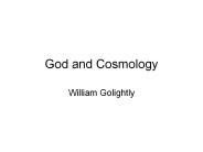 God and Cosmology