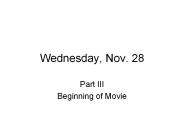 Wednesday, Nov. 28