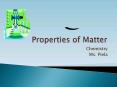 Properties of Matter PowerPoint PPT Presentation