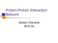 Protein-Protein Interaction Network PowerPoint PPT Presentation