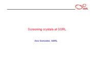 Screening crystals at SSRL