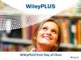 WileyPLUS First Day of Class PowerPoint PPT Presentation
