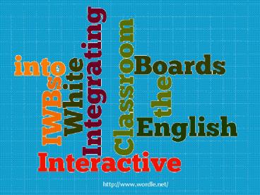 Integrating Interactive White Boards into the Mathematics Classroom