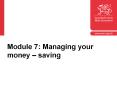 Module 7: Managing your money  PowerPoint PPT Presentation