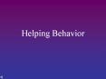 Helping Behavior PowerPoint PPT Presentation